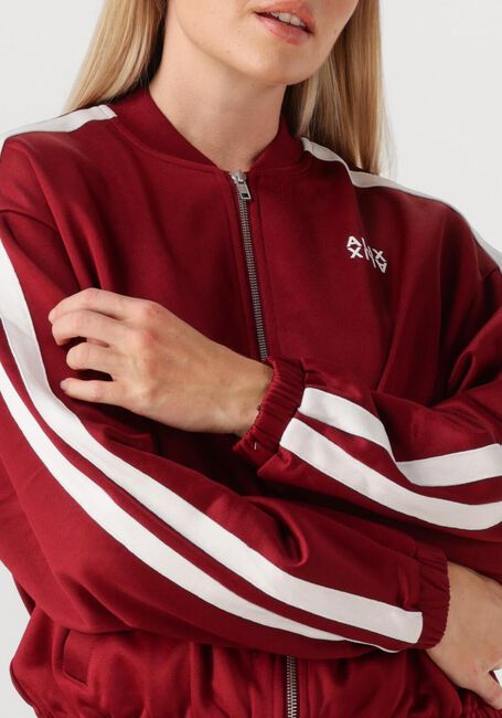 Bordeaux ALIX THE LABEL Trui LADIES KNITTED TRAININGS SWEAT JACKET - large