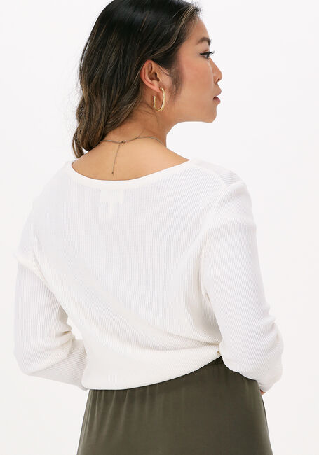 Gebroken wit OBJECT Top OBJHARRIET L/S KNIT PULLOVER - large