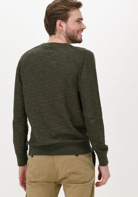 Donkergroene DSTREZZED Trui TURTLE NECK CABLE STRUCTURE NA - large