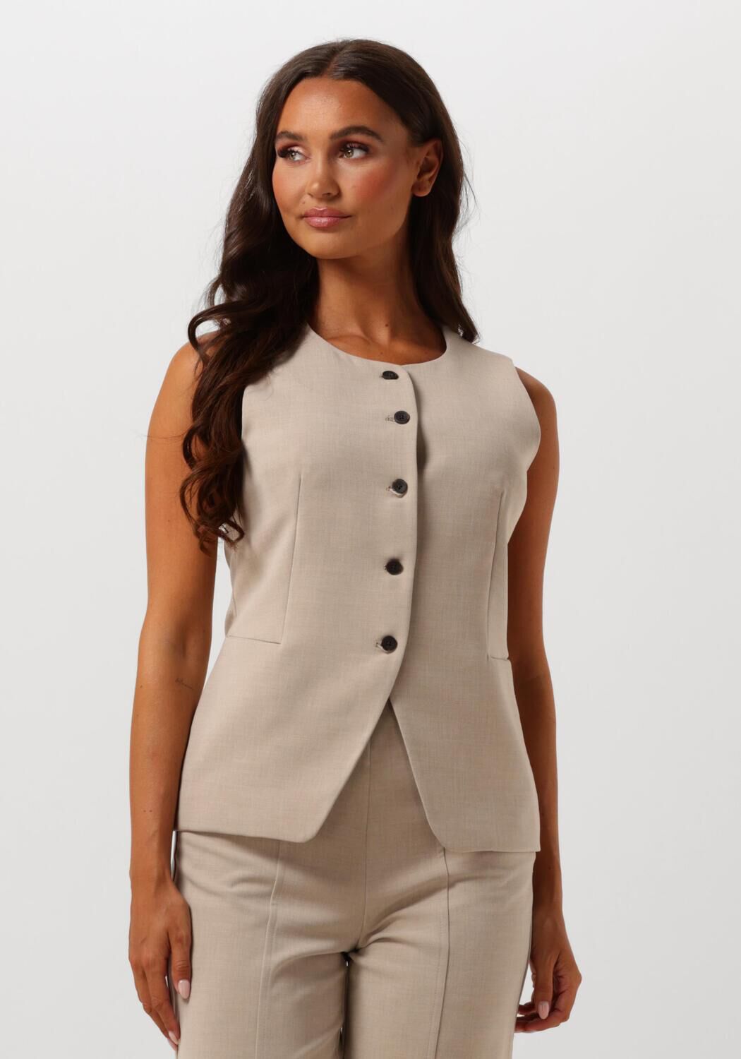 MSCH Copenhagen Gilet met ronde hals model 'Mirabelle Michelle'