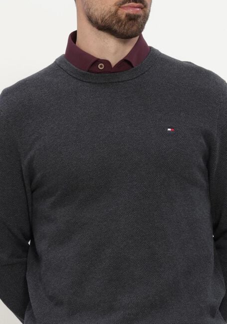 Antraciet TOMMY HILFIGER Trui ESSENTIAL STRUCTURE CREW NECK - large