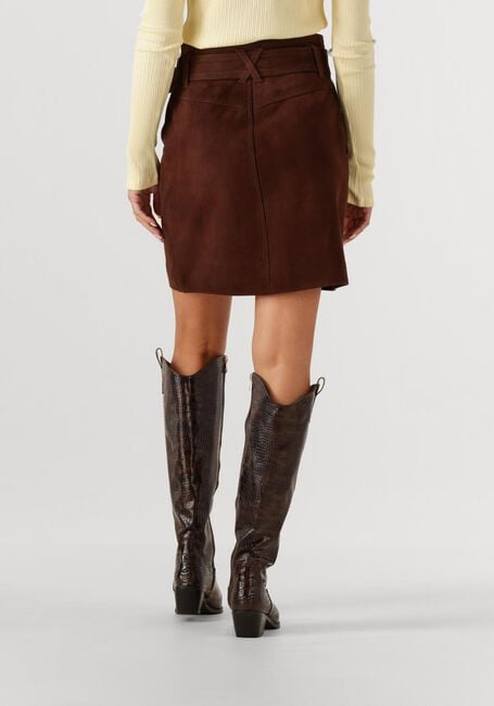 Bruine ROUGE EDIT Minirok ROUERNA HW SHORT SUEDE SKIRT - large