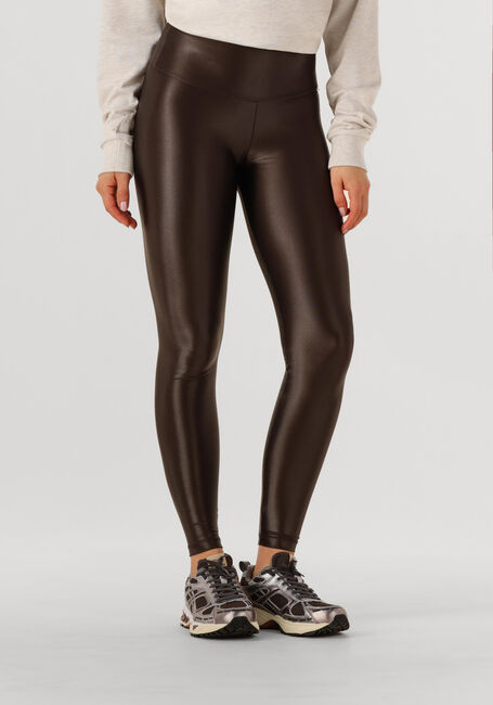 Bruine DEBLON SPORTS Legging SHINE LEGGINGS HIGH WAISTBAND - large