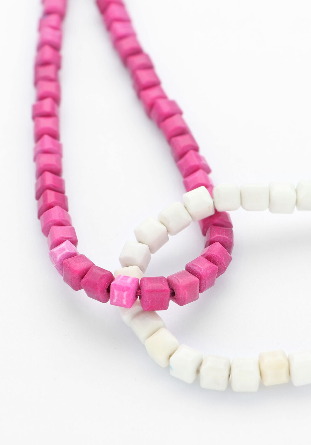 Roze BONNIE STUDIOS Kettingen DOUBLE PINK NECKLACE - large