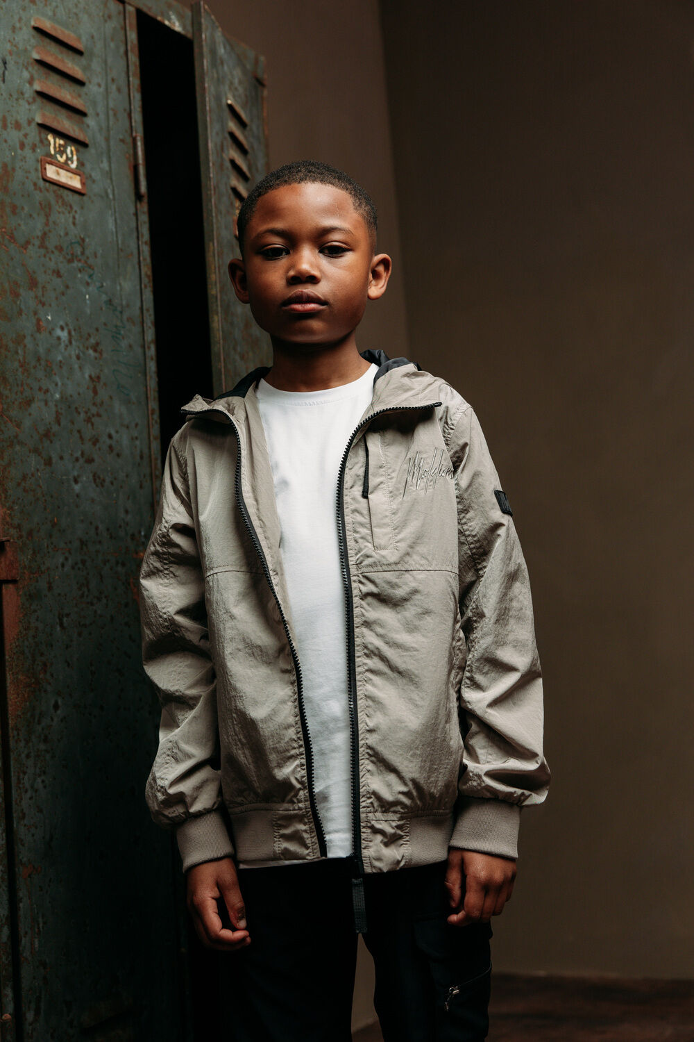 MALELIONS Jongens Jassen Crinkle Jacket Zand