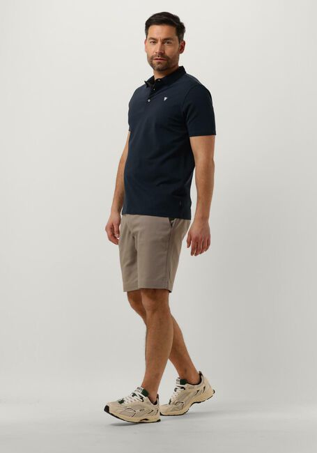 Donkerblauwe PUREWHITE Polo POLO WITH BUTTON PLACKET AND SMALL PRINT ON CHEST - large