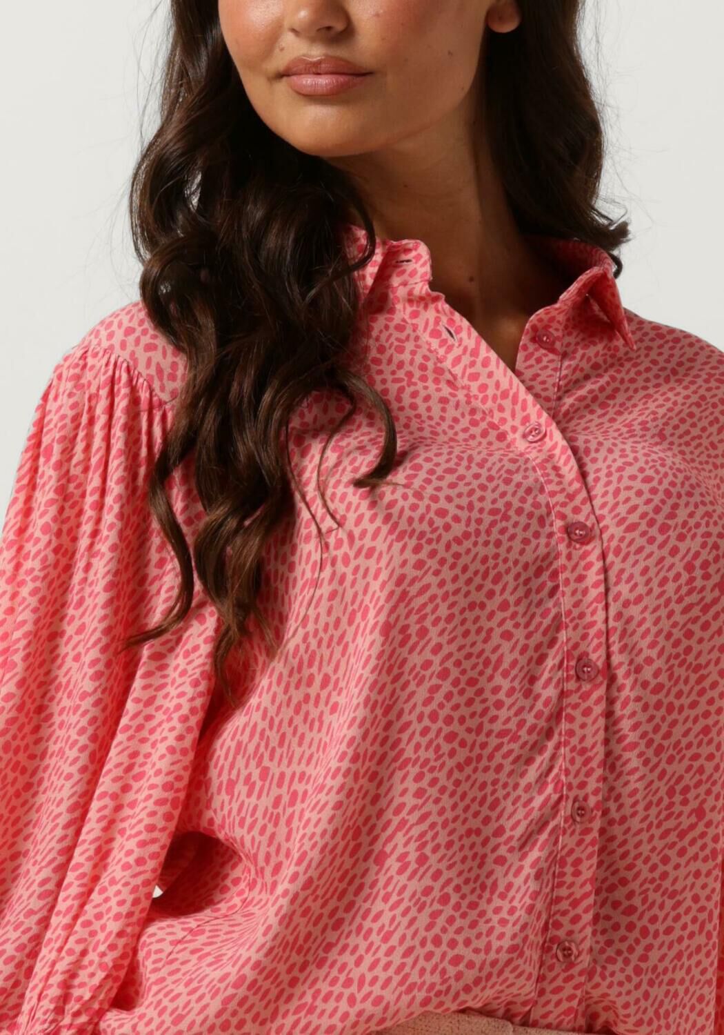 YDENCE Dames Blouses Blouse Amber Roze