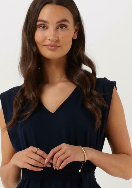 Donkerblauwe KNIT-TED Midi jurk MAAN - large