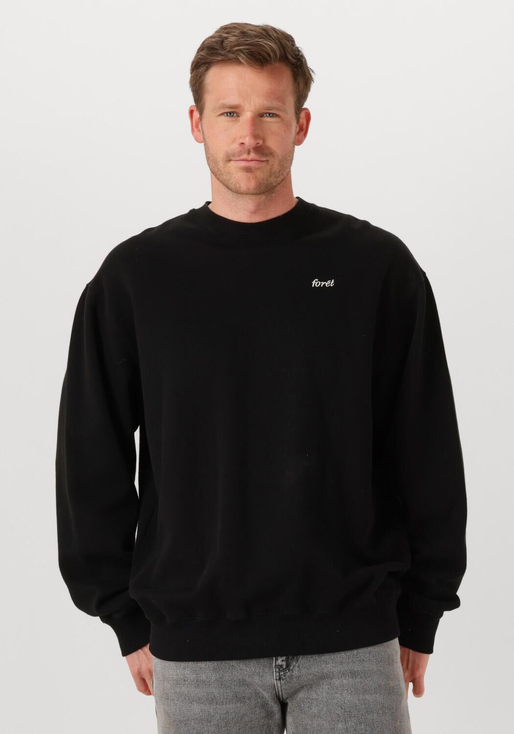 FORÉT Forét Heren Truien & Vesten Fin Sweatshirt Zwart