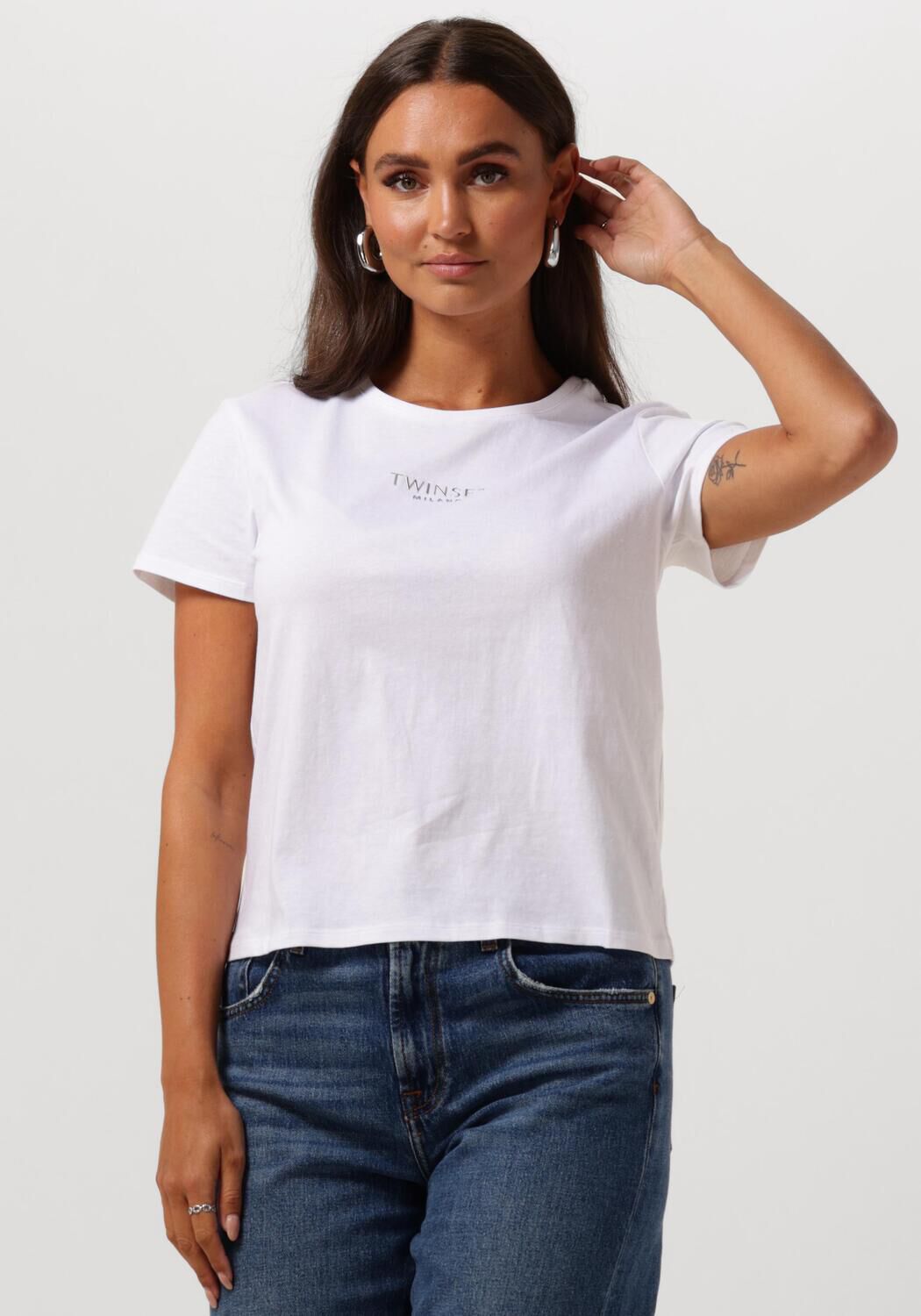 TWINSET MILANO Dames Tops & T-shirts 242tp2321 Wit