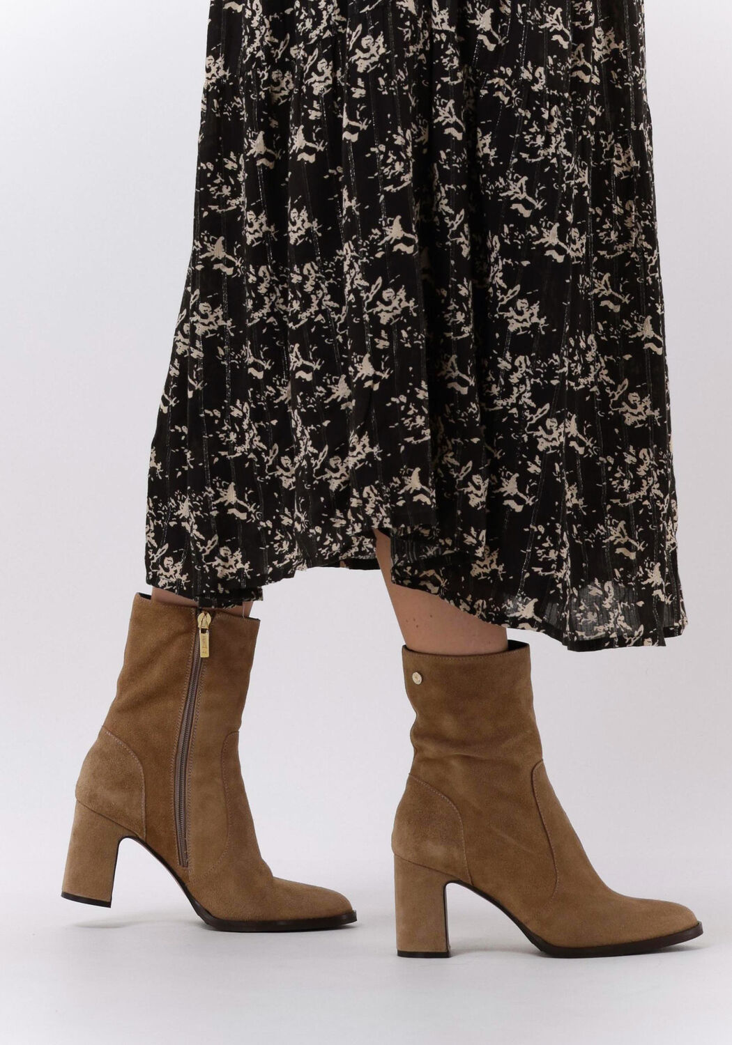 Taupe NOTRE-V Enkellaarsjes AN282 - large