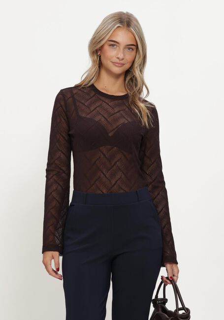 Bruine STUDIO ANNELOES Top Reagan flaire lace top - large
