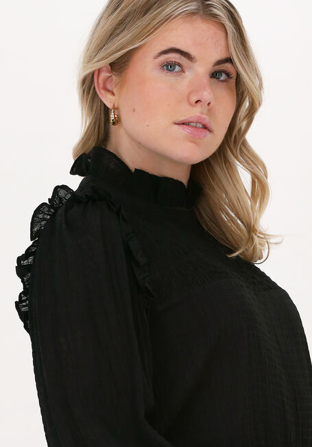 Zwarte NEO NOIR Blouses MELINDA SOLID BLOUSE - large