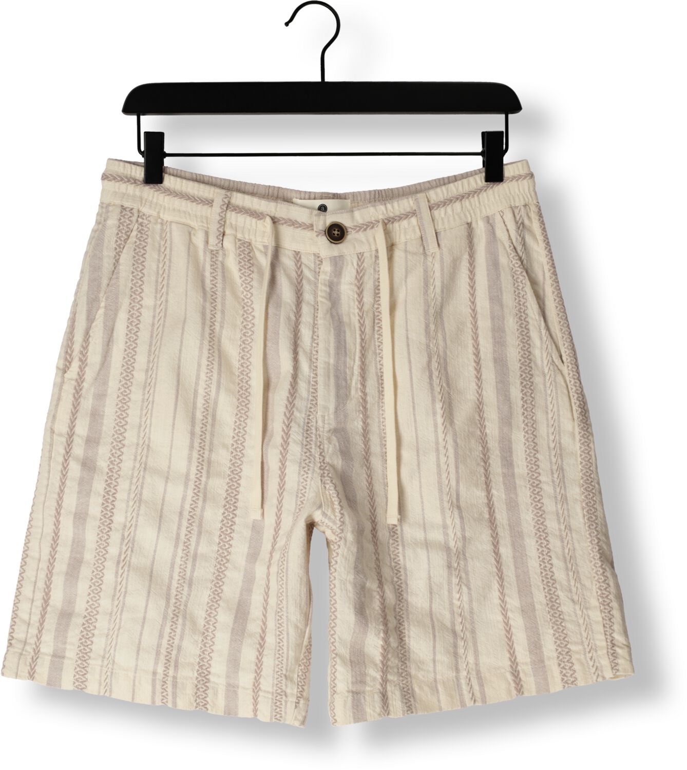 ANERKJENDT Heren Broeken Aklt Jan Elastic Cotton Shorts Beige