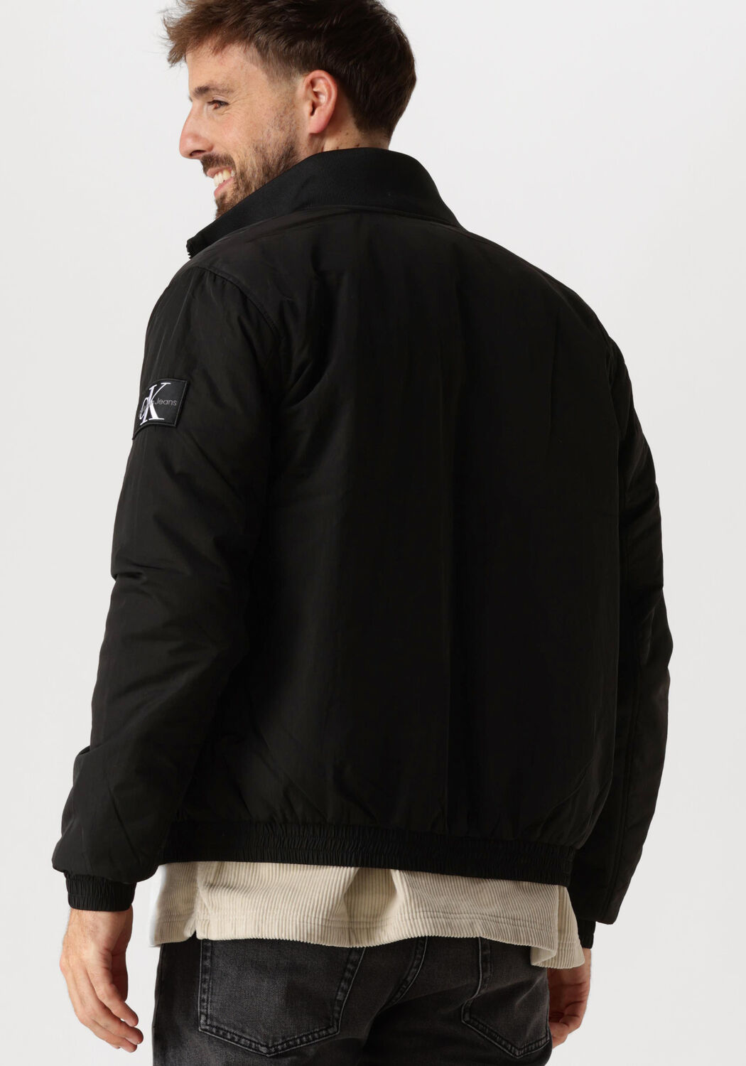 CALVIN KLEIN Heren Jassen Padded Harrington Zwart
