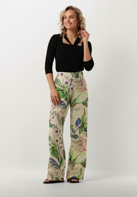 Zand JANSEN AMSTERDAM Wijde broek WB429 PRINTED LONG PANTS - large