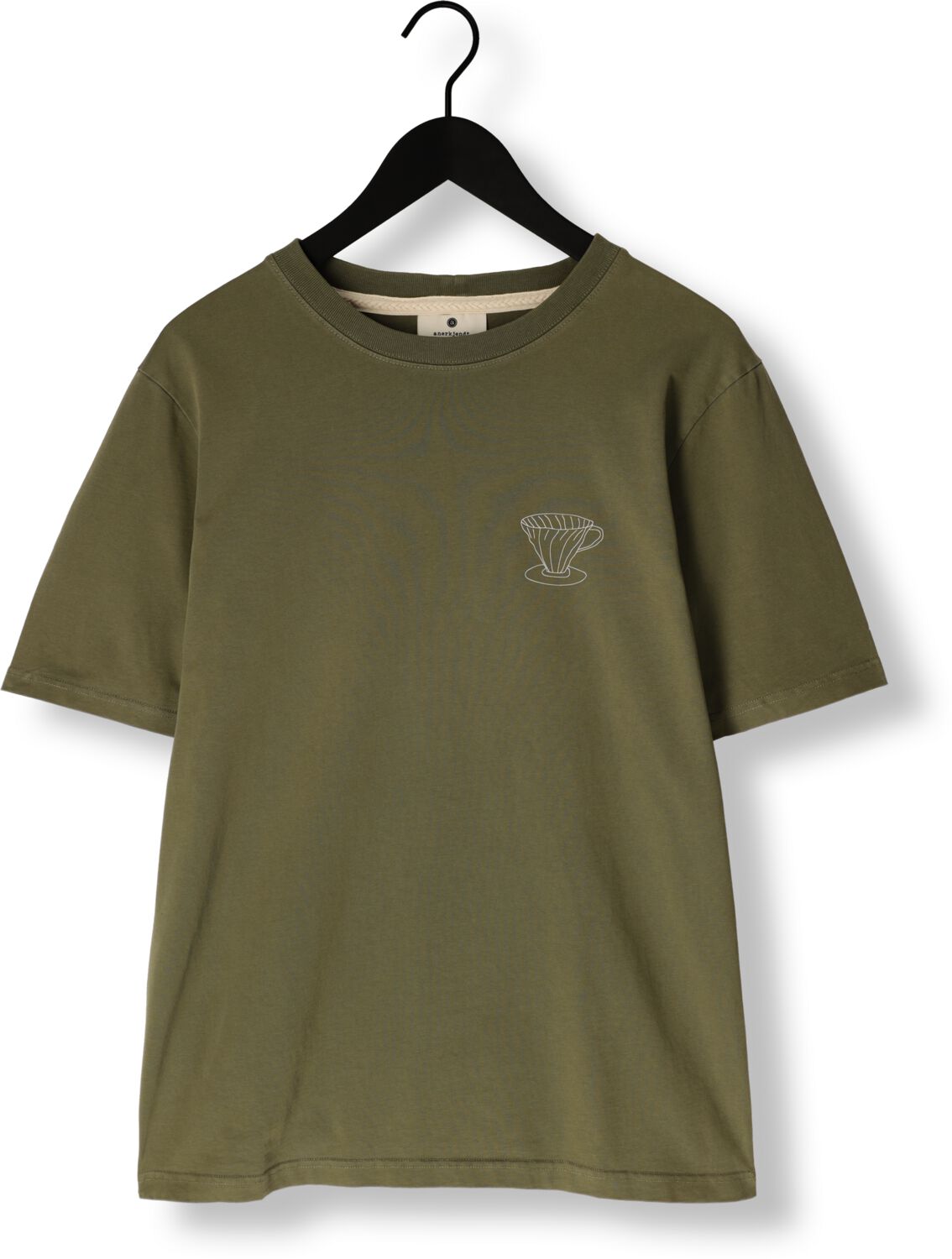 ANERKJENDT Heren Polo's & T-shirts Akkikki Monday Slow Tee Groen