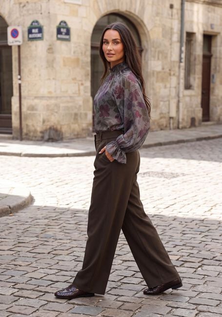 Grijze MSCH COPENHAGEN Blouses MSCHJAQUELINA TOP AOP - large