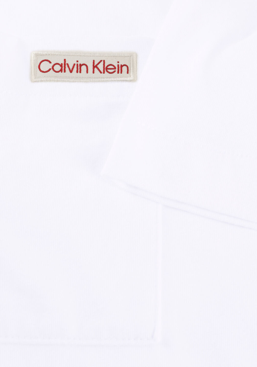 Witte CALVIN KLEIN T-shirt SS 20S JERSEY EASY COIN POCKET T - large