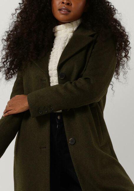 Groene SELECTED FEMME Mantel NEW SASJA WOOL COAT B - large