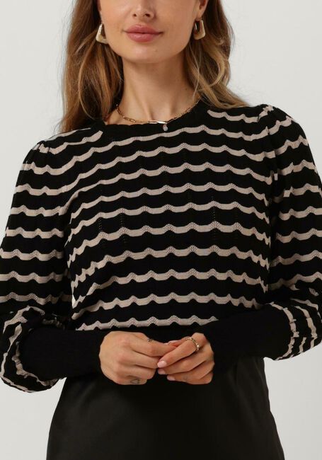 Zwarte NEO NOIR Blouses DARY STITCH KNIT BLOUSE - large