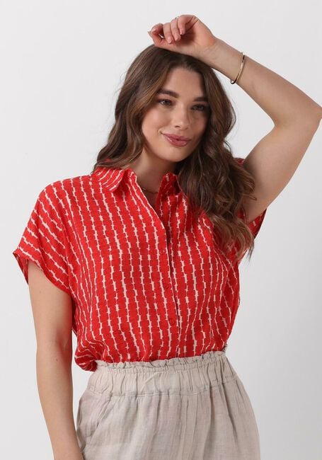 Rode BY-BAR Blouse KARLY RED GROOVE BLOUSE - large