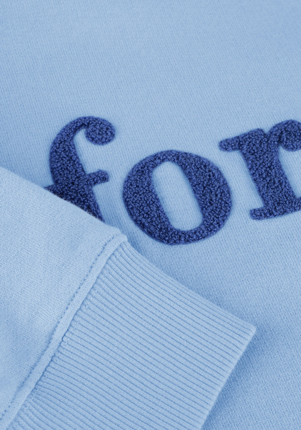 Lichtblauwe FOR&Eacute;T Sweater SPRUCE SWEATSHIRT - large