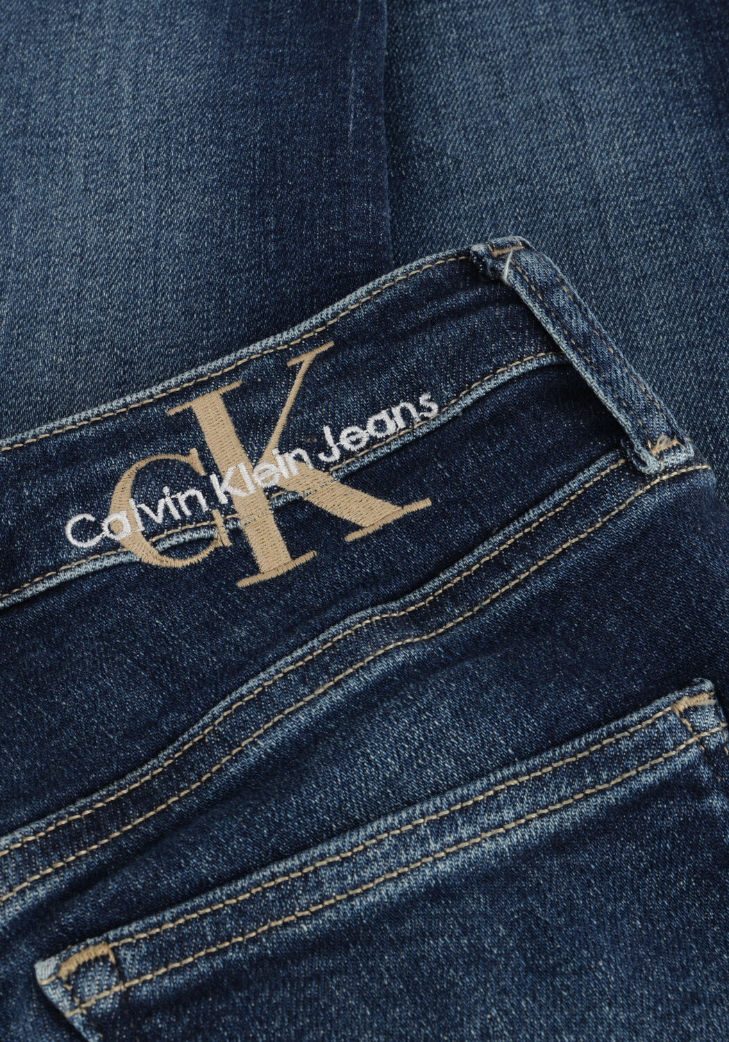 Donkerblauwe CALVIN KLEIN Slim fit jeans HIGH RISE SKINNY - large