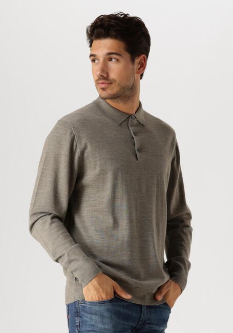 Groene PROFUOMO Polo POLO LONG SLEEVE - large