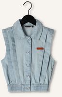 Blauwe NONO Gilet DONKA SLEEVELESS DENIM BUTTON UP VEST Blauwe NONO Gilet DONKA SLEEVELESS DENIM BUTTON UP VEST - medium