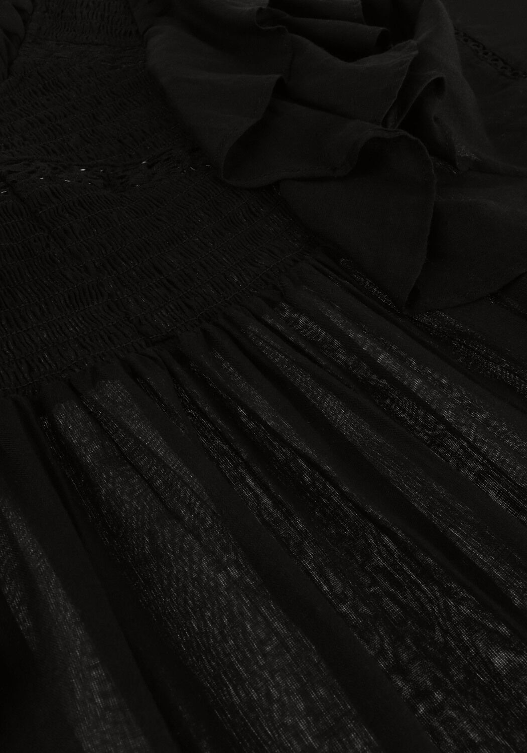 Zwarte NEO NOIR Blouses SARNA S VOILE BLOUSE - large