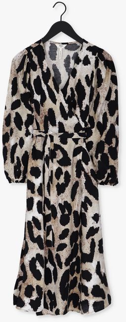 Leopard OBJECT Midi jurk LEONORA L/S WRAP MIDI DRESS - large