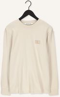 Beige CALVIN KLEIN Trui SHRUNKEN BADGE LS WAFFLE TEE Beige CALVIN KLEIN Trui SHRUNKEN BADGE LS WAFFLE TEE - medium