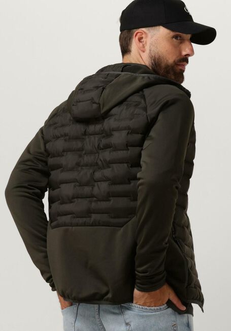 Olijf PEAK PERFORMANCE Gewatteerde jas M ARGON HYBRID HOOD - large