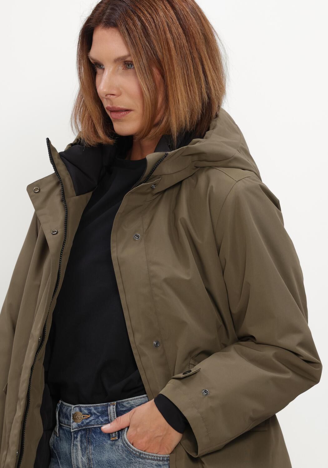 Khaki WITHBLACK Parka's WBLBROOKLYN FUNCTION PARA - large