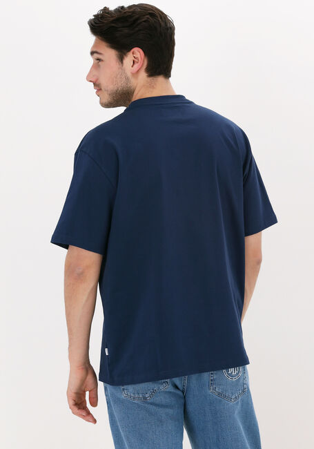 Donkerblauwe WOODBIRD T-shirt BAINE OVER TEE - large