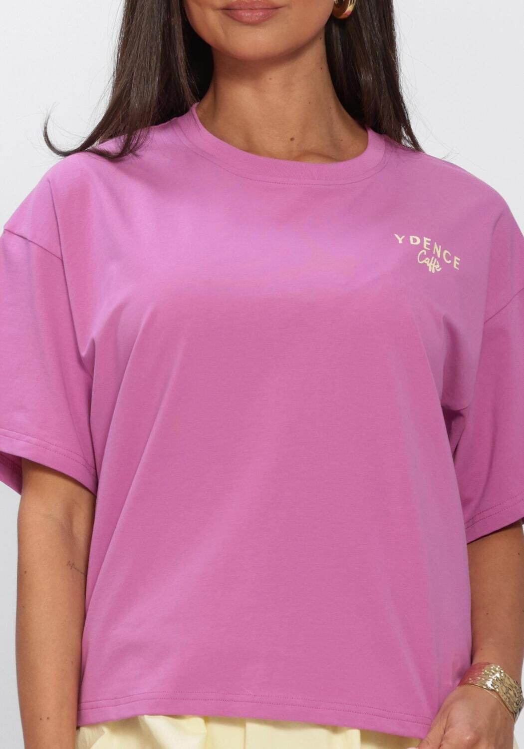 Roze YDENCE Tops & T-shirts T-SHIRT YDENCE CAFE - large