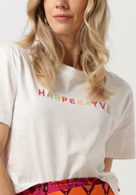 Witte HARPER & YVE T-shirt HARPER-SS - large