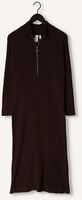 Bruine Y.A.S. Midi jurk YASMAVI LS KNIT MIDI ZIPPER DRESS Bruine Y.A.S. Midi jurk YASMAVI LS KNIT MIDI ZIPPER DRESS - medium