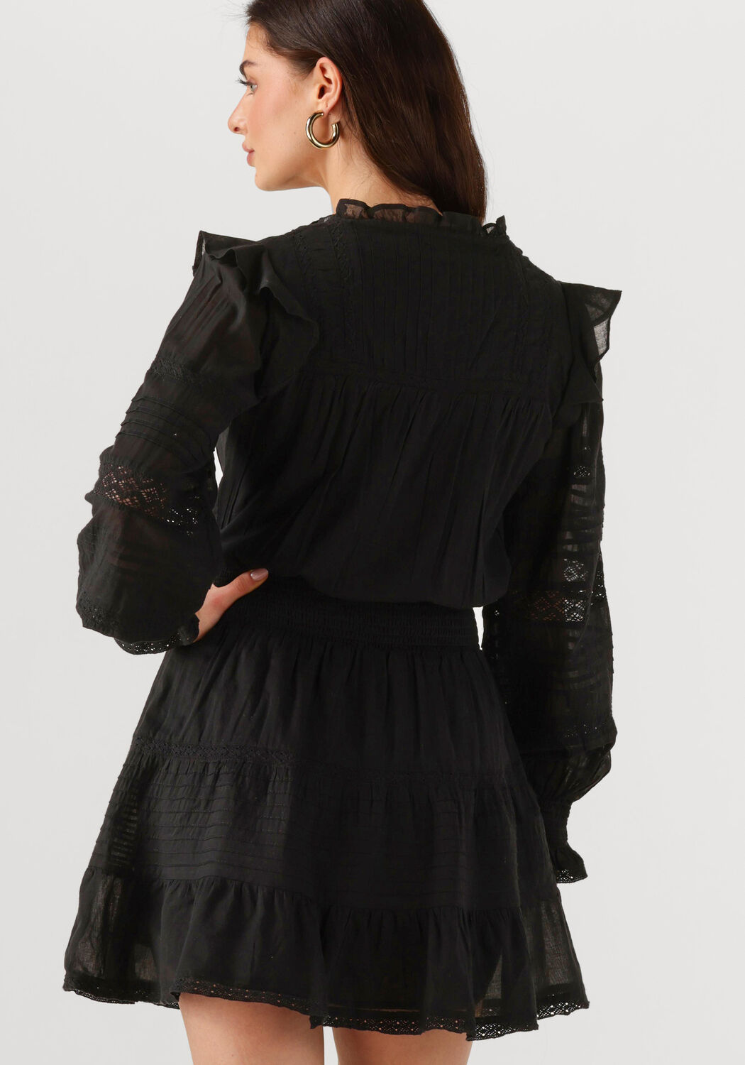 NEO NOIR Dames Jurken Aran S Voile Dress Zwart