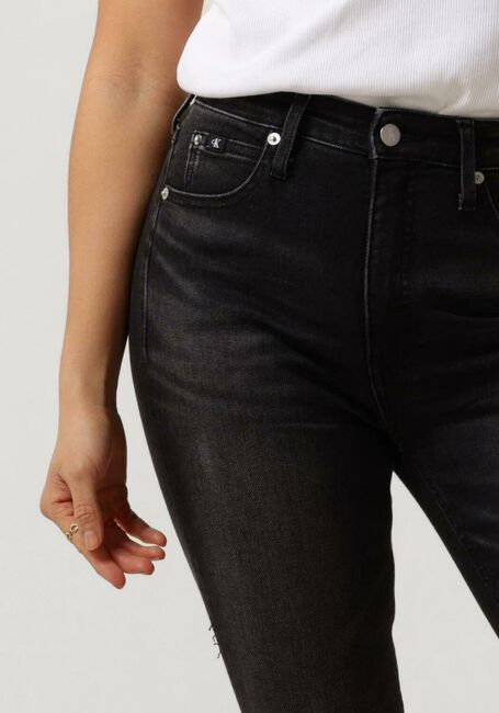 Zwarte CALVIN KLEIN Skinny jeans HIGH RISE SUPER SKINNY ANKLE - large