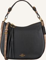 Zwarte COACH Schoudertas BLOCKING SUTTON HOBO - medium