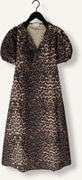 Bruine NEO NOIR Midi jurk ILLANA LEO DRESS Bruine NEO NOIR Midi jurk ILLANA LEO DRESS - medium
