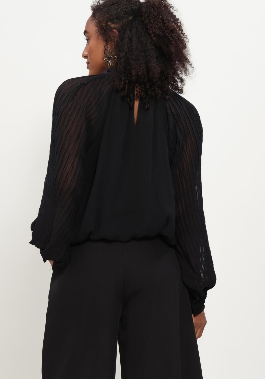 Zwarte Y.A.S. Blouses YASOLERA LS TOP S. - large