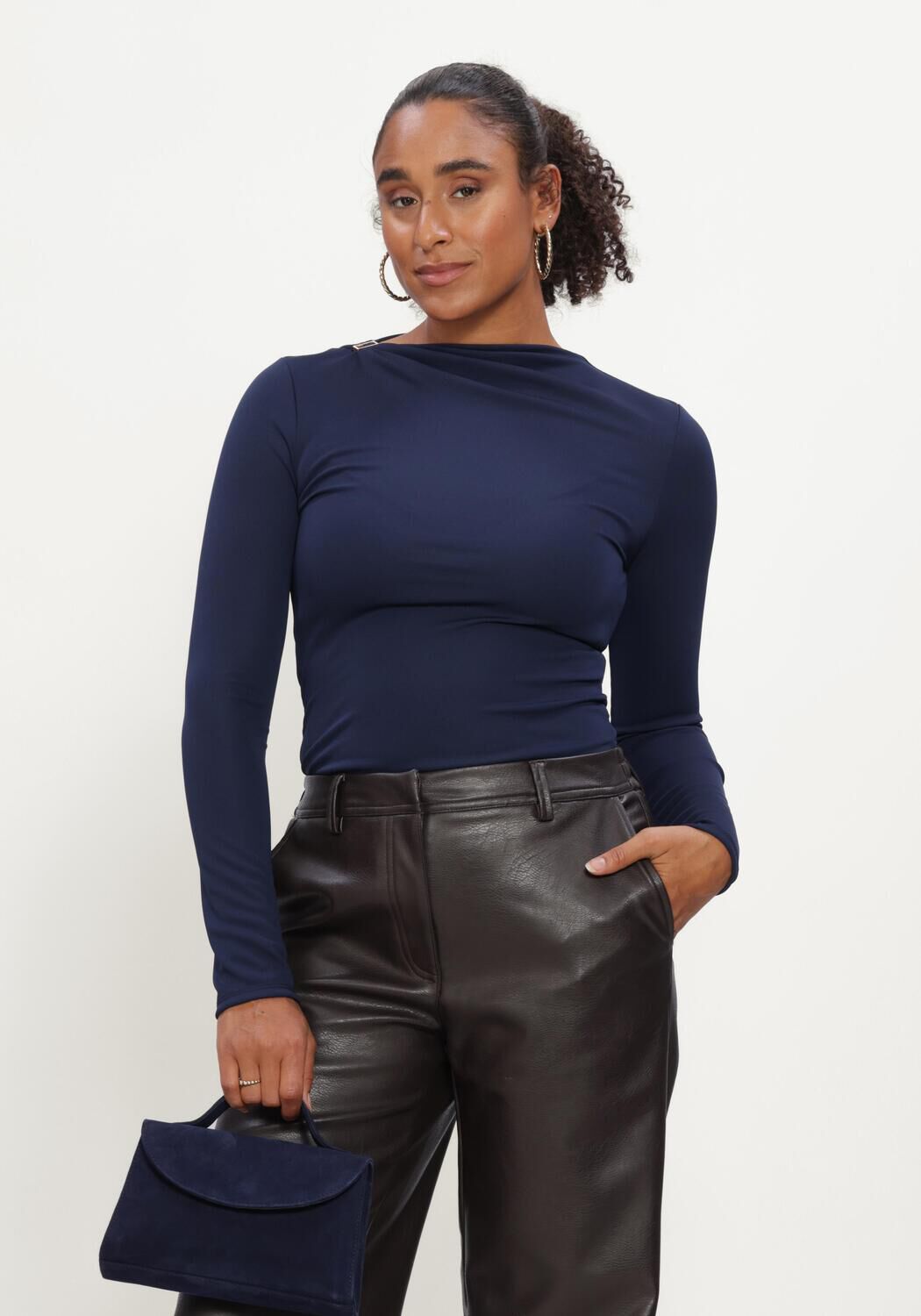 Donkerblauwe FREEBIRD Top TANA - large