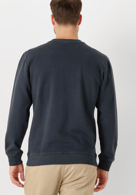Blauwe CAST IRON Trui LONG SLEEVE R-NECK REGULAR FIT TWILL - large