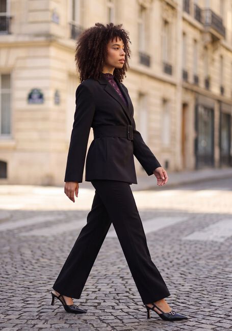 Zwarte Y.A.S. Flared broek YASTRAVY HW PANT S - large
