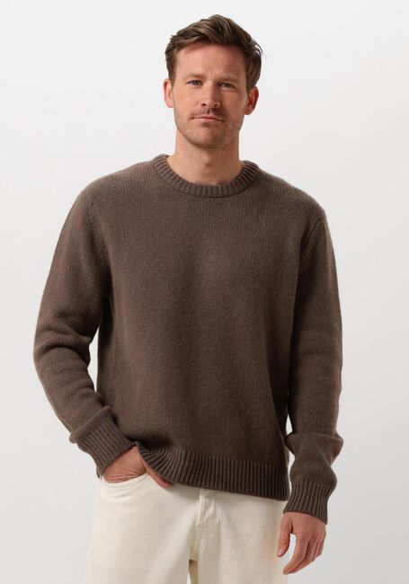 Bruine SELECTED HOMME Trui SLHCODY LS KNIT RELAXED CREW NECK - large