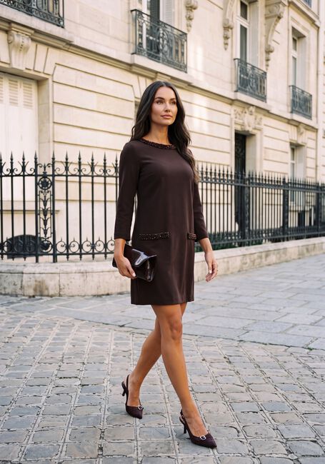 Bruine ANA ALCAZAR Mini jurk 042194.3912 - large
