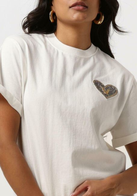 Gebroken wit JOSH V T-shirt ROXY BEADED - large